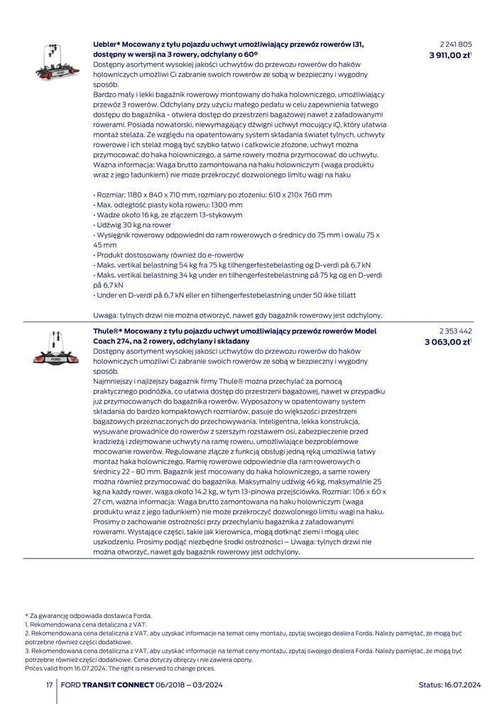 Gazetka FORD TRANSIT CONNECT od 3 sierpnia do 3 sierpnia 2025 - Strona 17