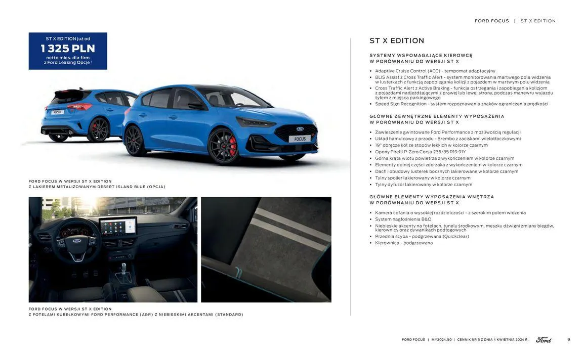 Gazetka FORD FOCUS od 16 kwietnia do 16 kwietnia 2025 - Strona 9