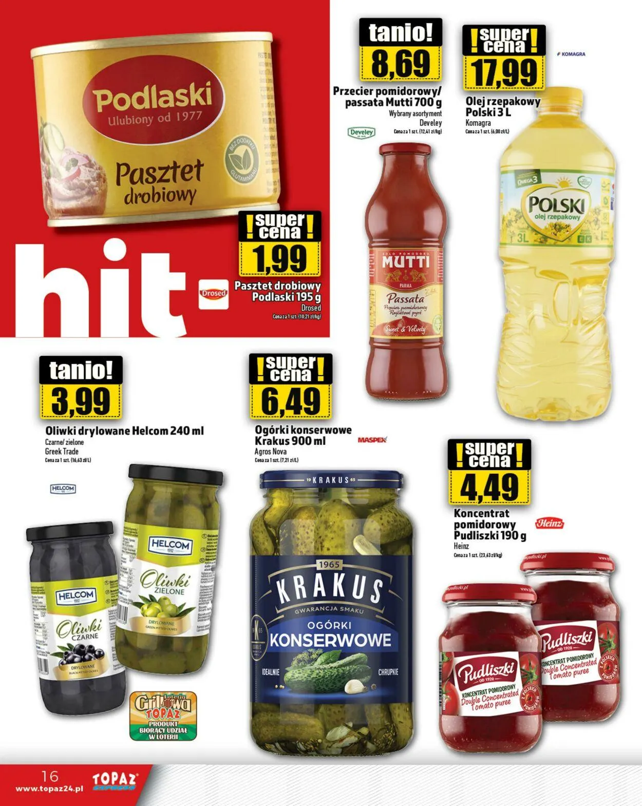 Gazetka Topaz Aktualna gazetka od 19 lutego do 5 marca 2025 - Strona 16