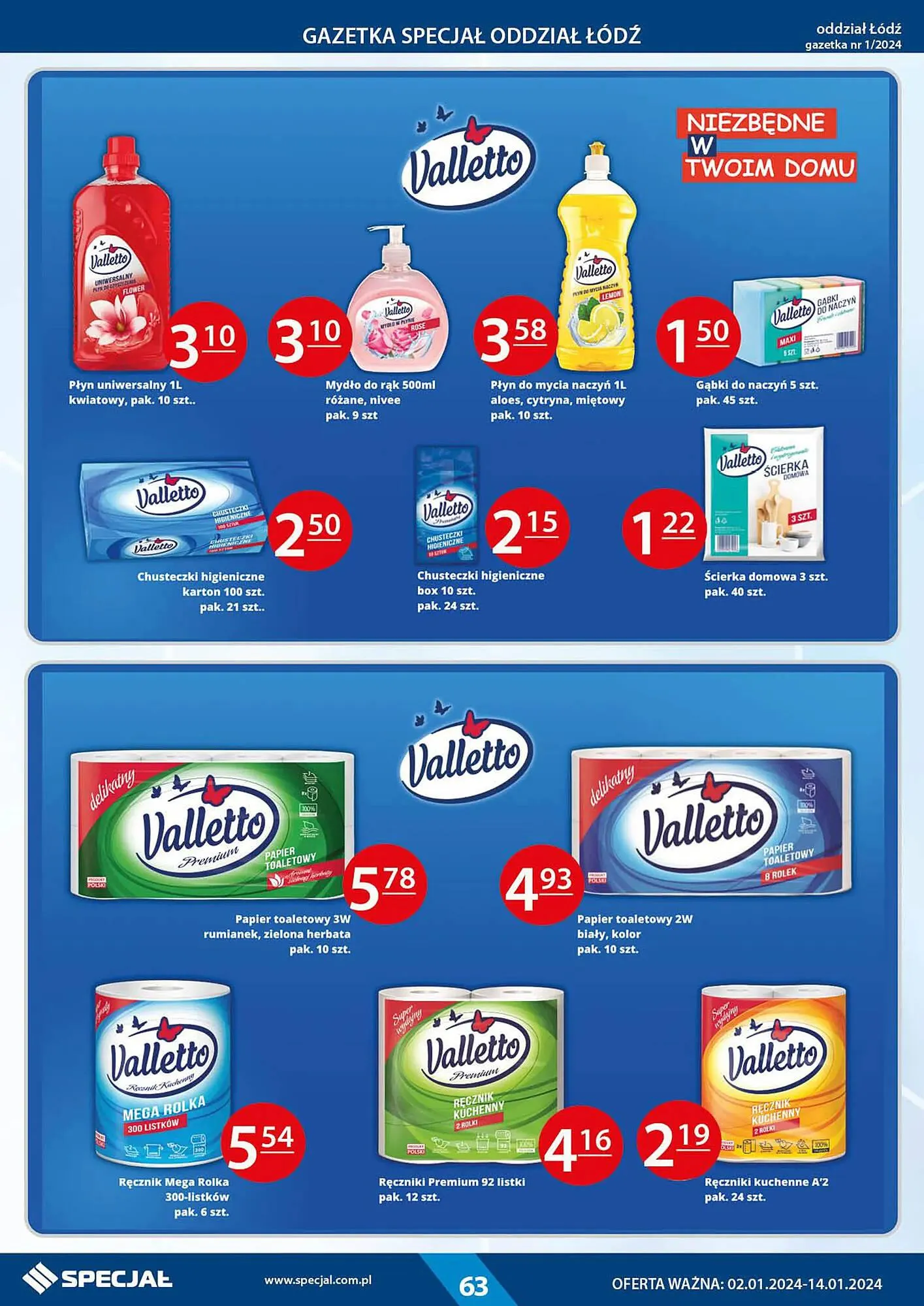 Gazetka Specjał gazetka od 2 stycznia do 14 stycznia 2024 - Strona 63