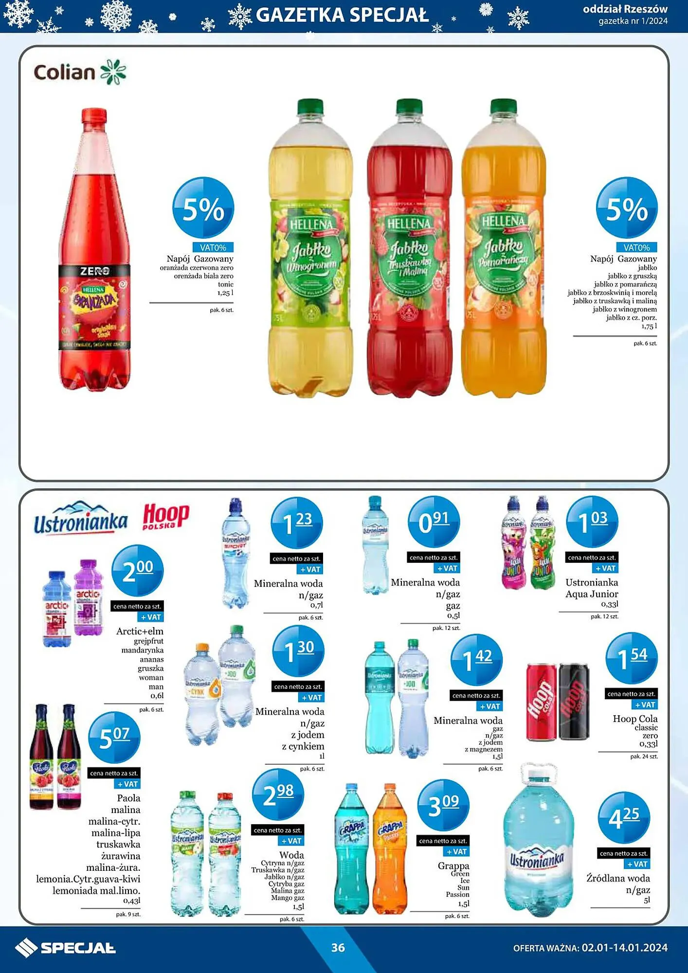 Gazetka Specjał gazetka od 2 stycznia do 14 stycznia 2024 - Strona 36