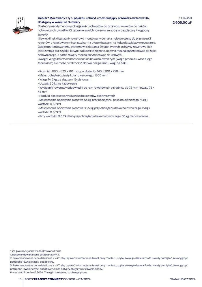 Gazetka FORD TRANSIT CONNECT od 3 sierpnia do 3 sierpnia 2025 - Strona 15