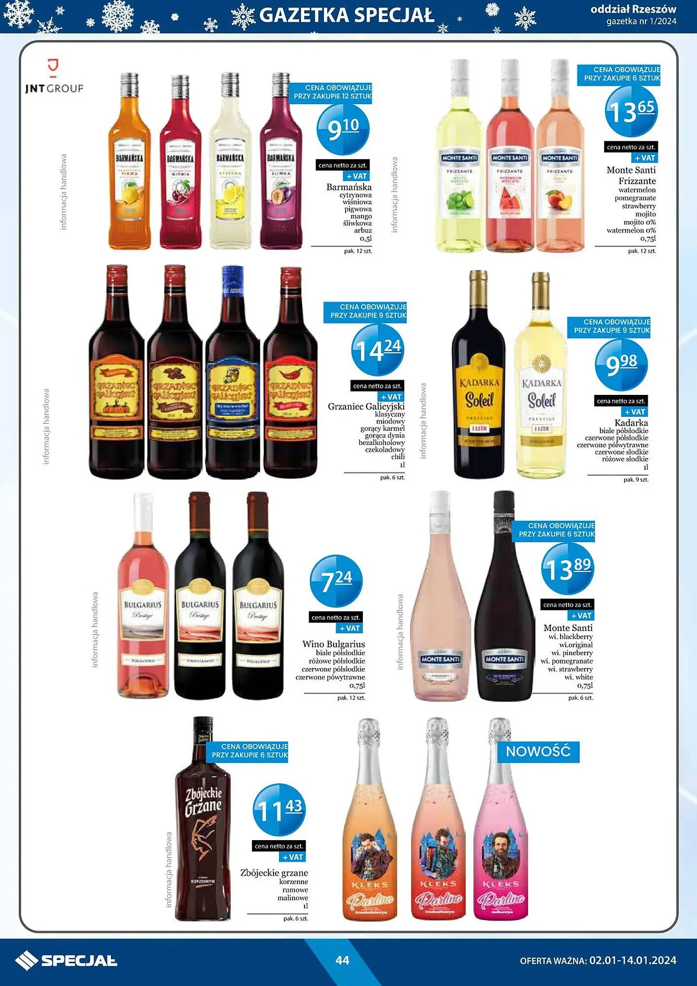 Gazetka Specjał gazetka od 2 stycznia do 14 stycznia 2024 - Strona 44