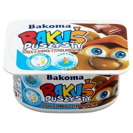 BAKOMA BAKUŚ PUSZYSTY SEREK O SMAKU CZEKOLADOWYM 90 G 0.09 kg