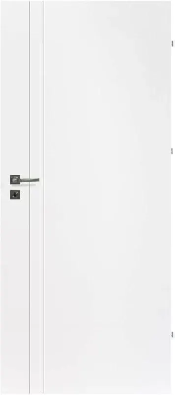 Drzwi pełne Exmoor Due 70 prawe białe