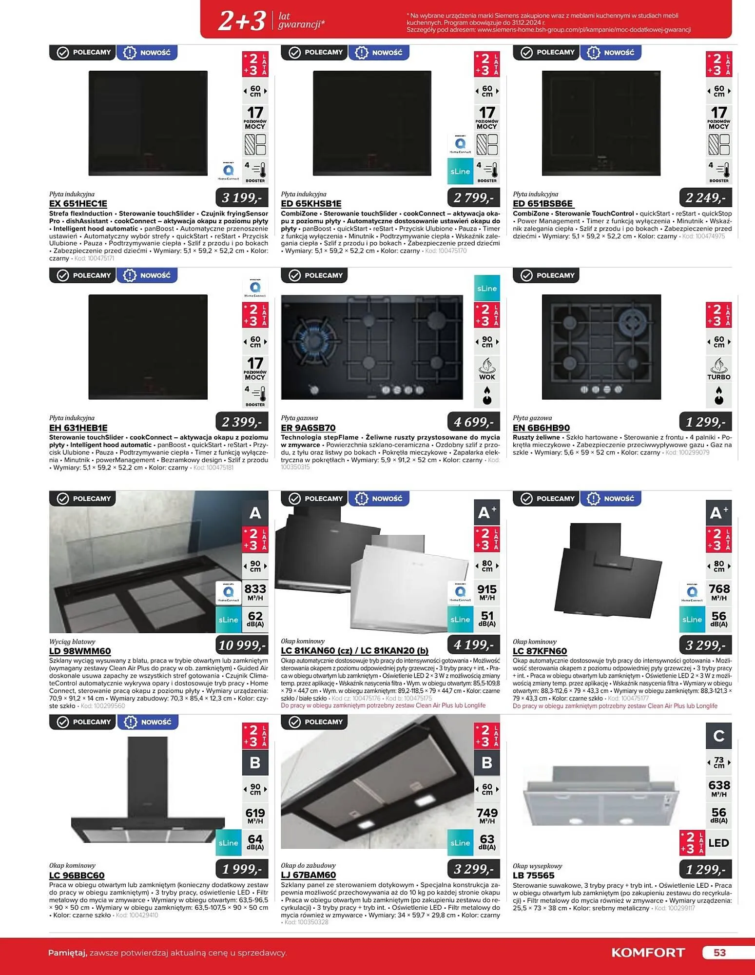Gazetka Komfort gazetka od 11 września do 31 grudnia 2024 - Strona 53