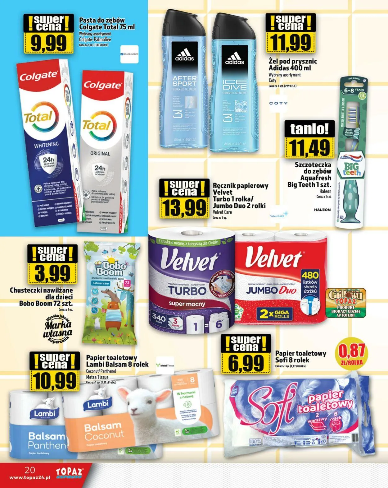 Gazetka Topaz Aktualna gazetka od 19 lutego do 5 marca 2025 - Strona 20