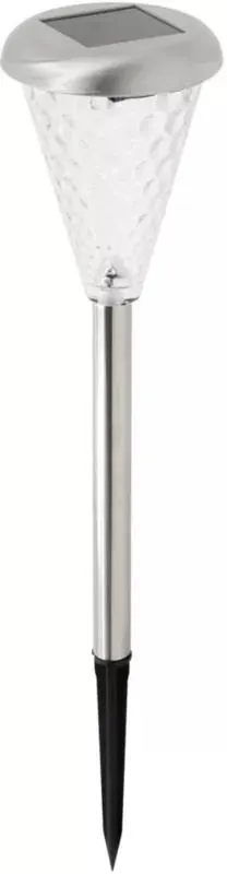 Lampka solarna wbijana 8 cm stalowa