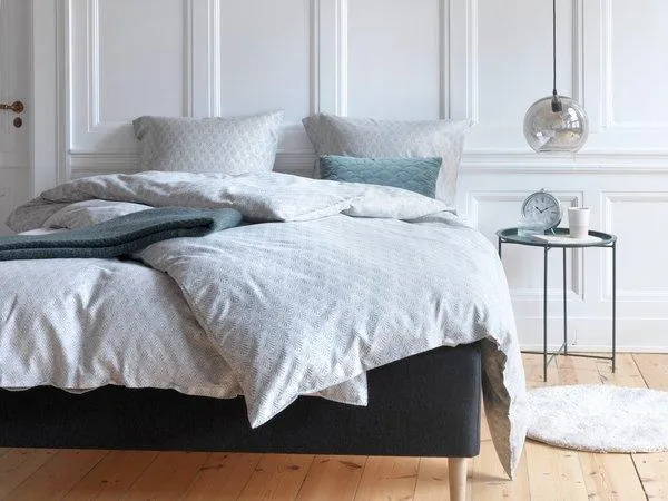 Komplet pościeli z flaneli MARCELA 140x200 jasnoszary