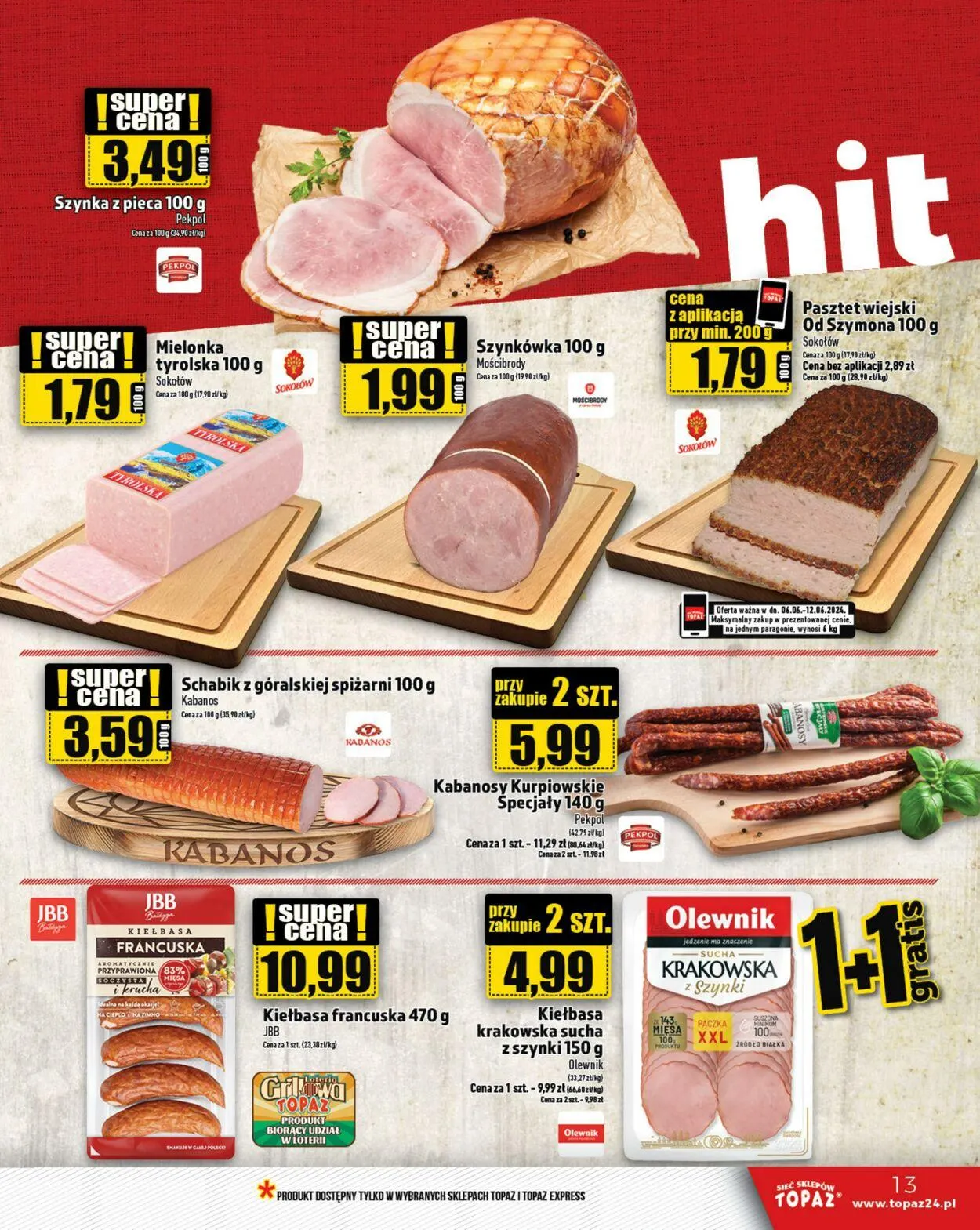 Gazetka Topaz Aktualna gazetka od 14 maja do 28 maja 2025 - Strona 13