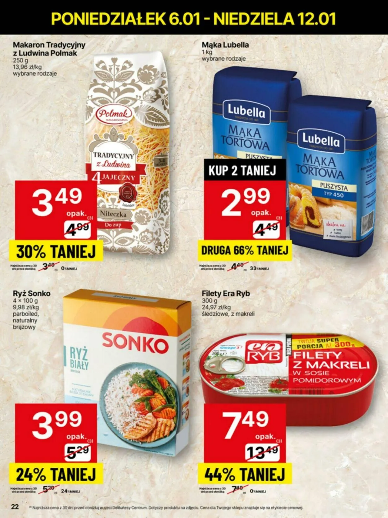 Gazetka Delikatesy Centrum Aktualna gazetka od 6 stycznia do 12 stycznia 2025 - Strona 22
