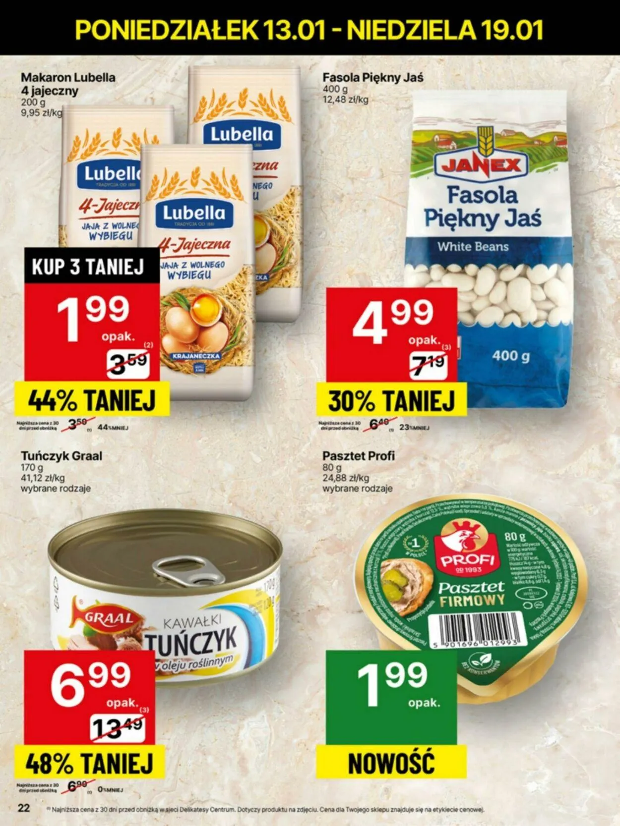 Gazetka Delikatesy Centrum Aktualna gazetka od 13 stycznia do 19 stycznia 2025 - Strona 22