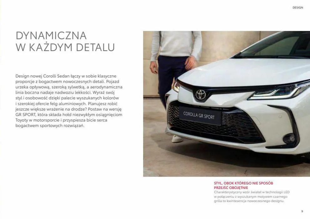 Gazetka Corolla Sedan 2023 od 22 maja do 22 maja 2024 - Strona 9