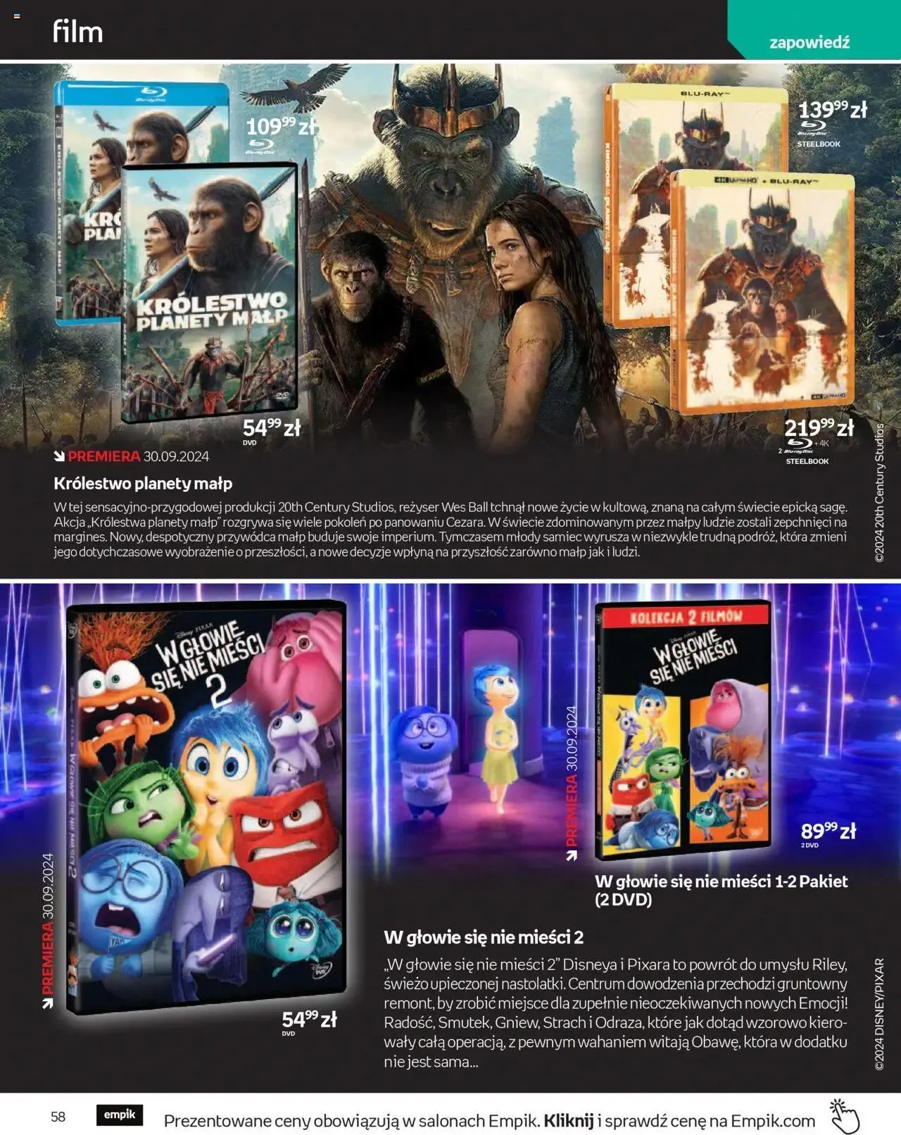 Gazetka Empik Gazetka od 11 września do 24 września 2024 - Strona 58