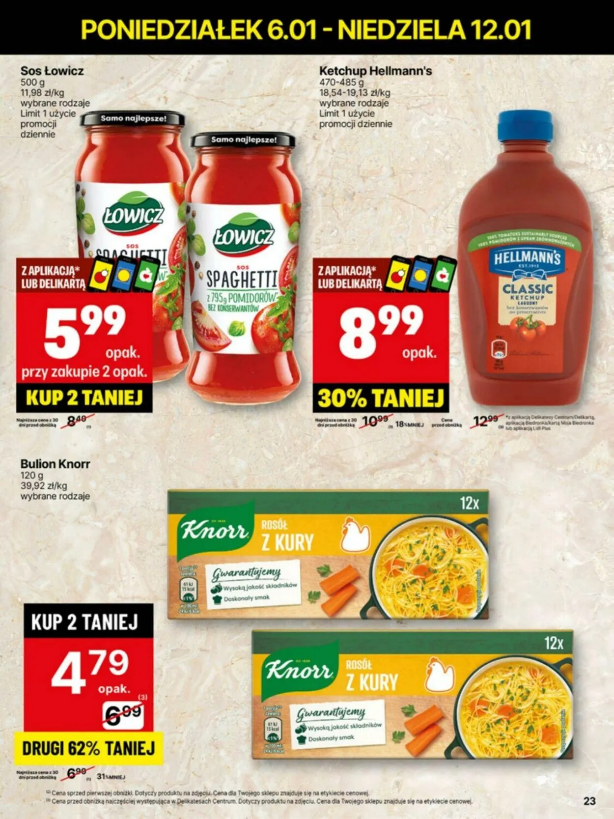 Gazetka Delikatesy Centrum Aktualna gazetka od 6 stycznia do 12 stycznia 2025 - Strona 23