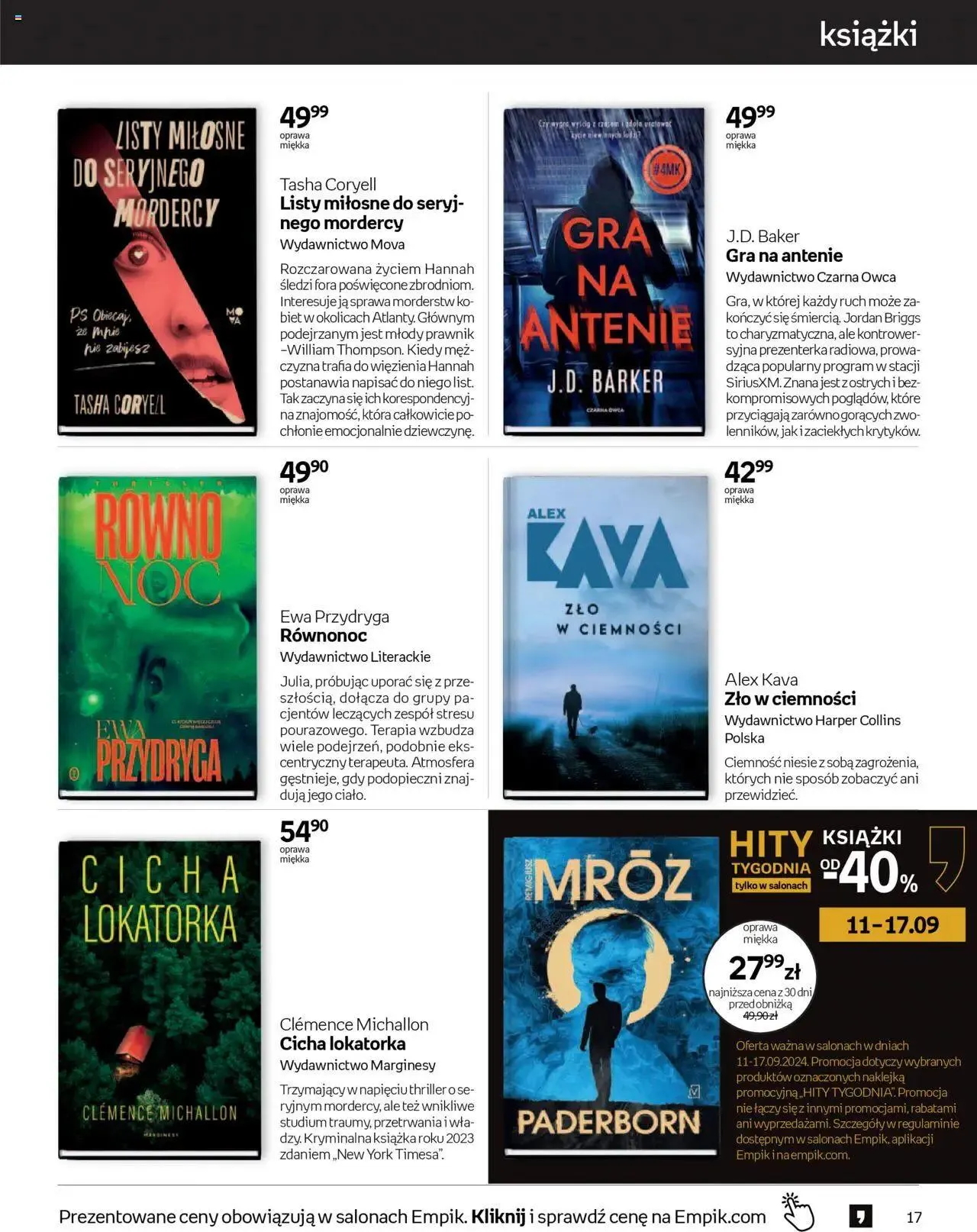 Gazetka Empik Gazetka od 11 września do 24 września 2024 - Strona 17