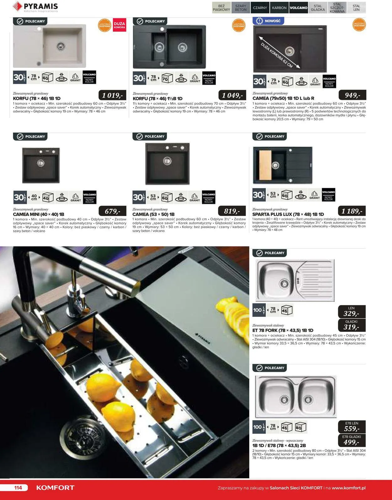 Gazetka Komfort Aktualna gazetka od 25 października do 31 stycznia 2024 - Strona 113