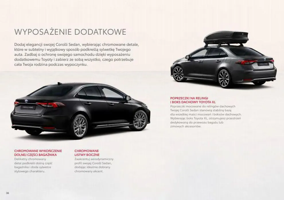 Gazetka Corolla Sedan 2023 od 22 maja do 22 maja 2024 - Strona 36