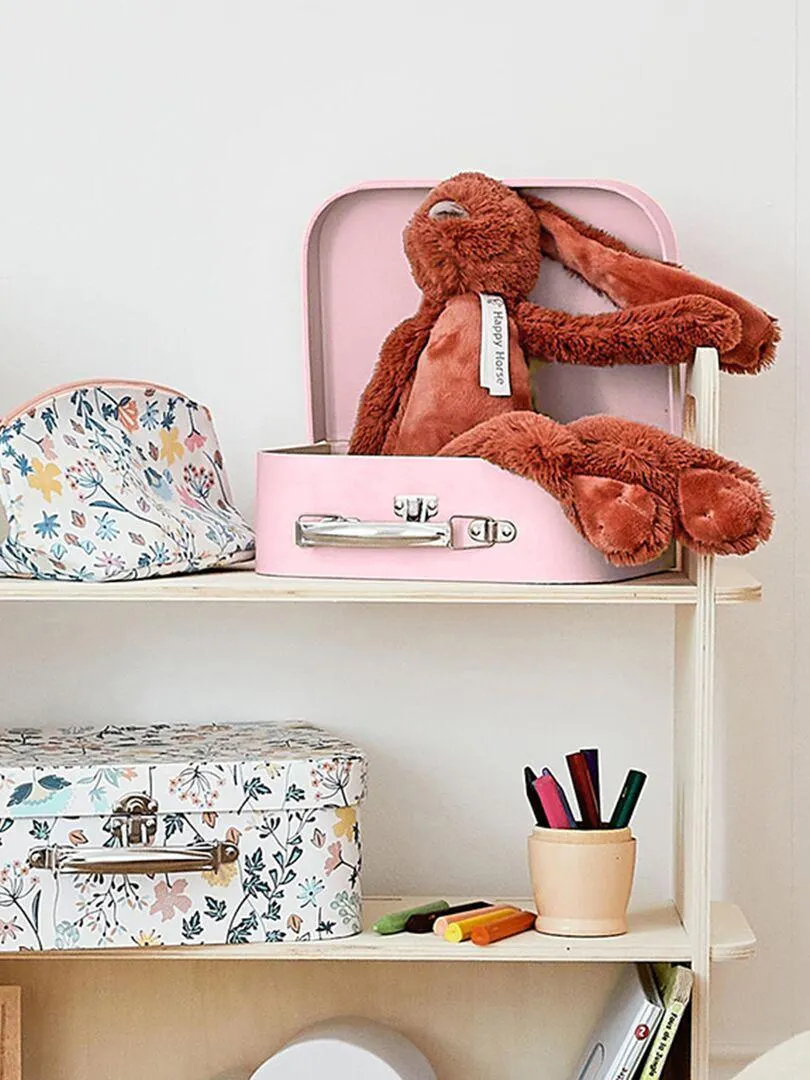 Mallette en carton rigide - rose