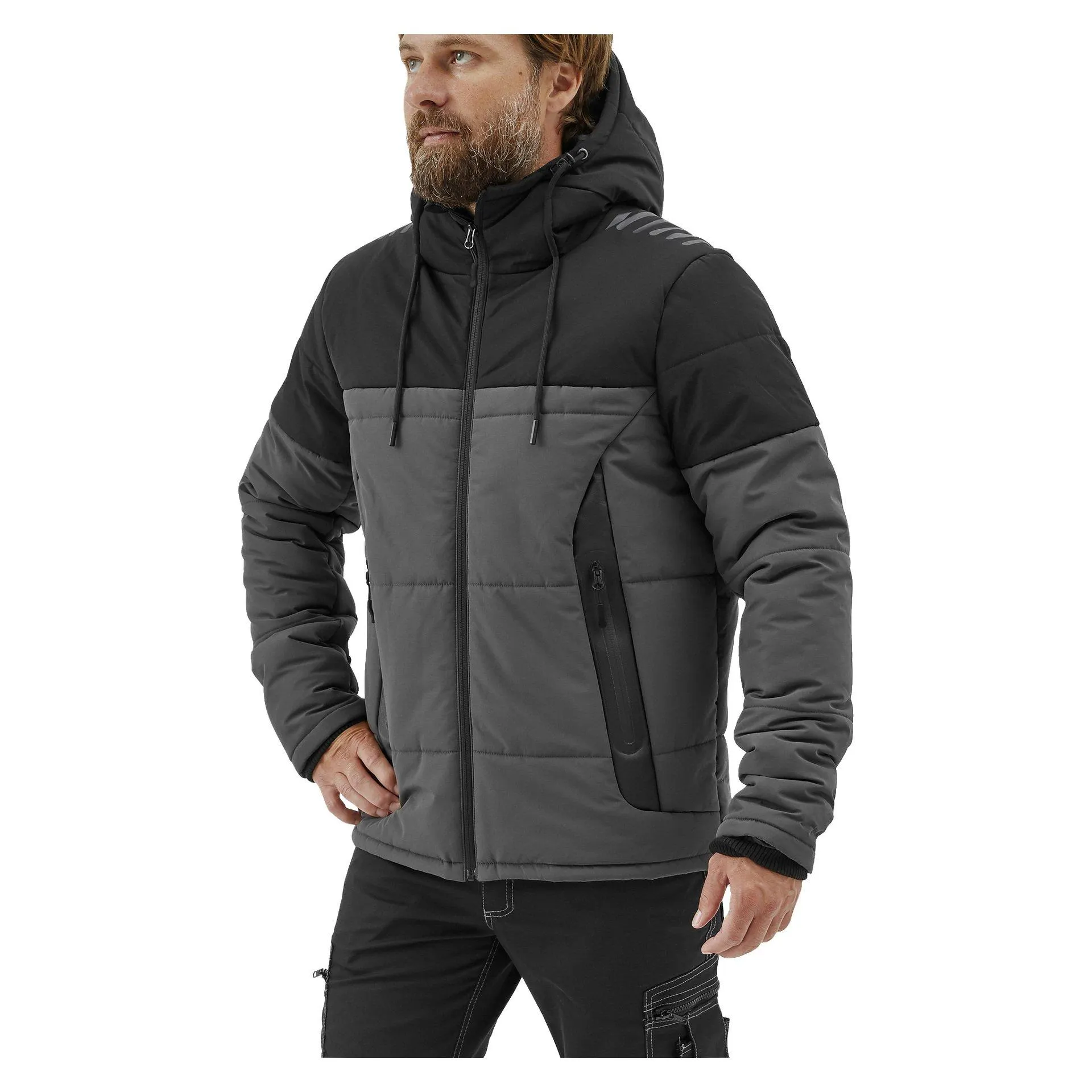 Vattert arbeidsjakke for menn S