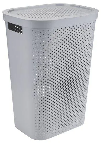 Kosz na bieliznę INFINITY plastik szary