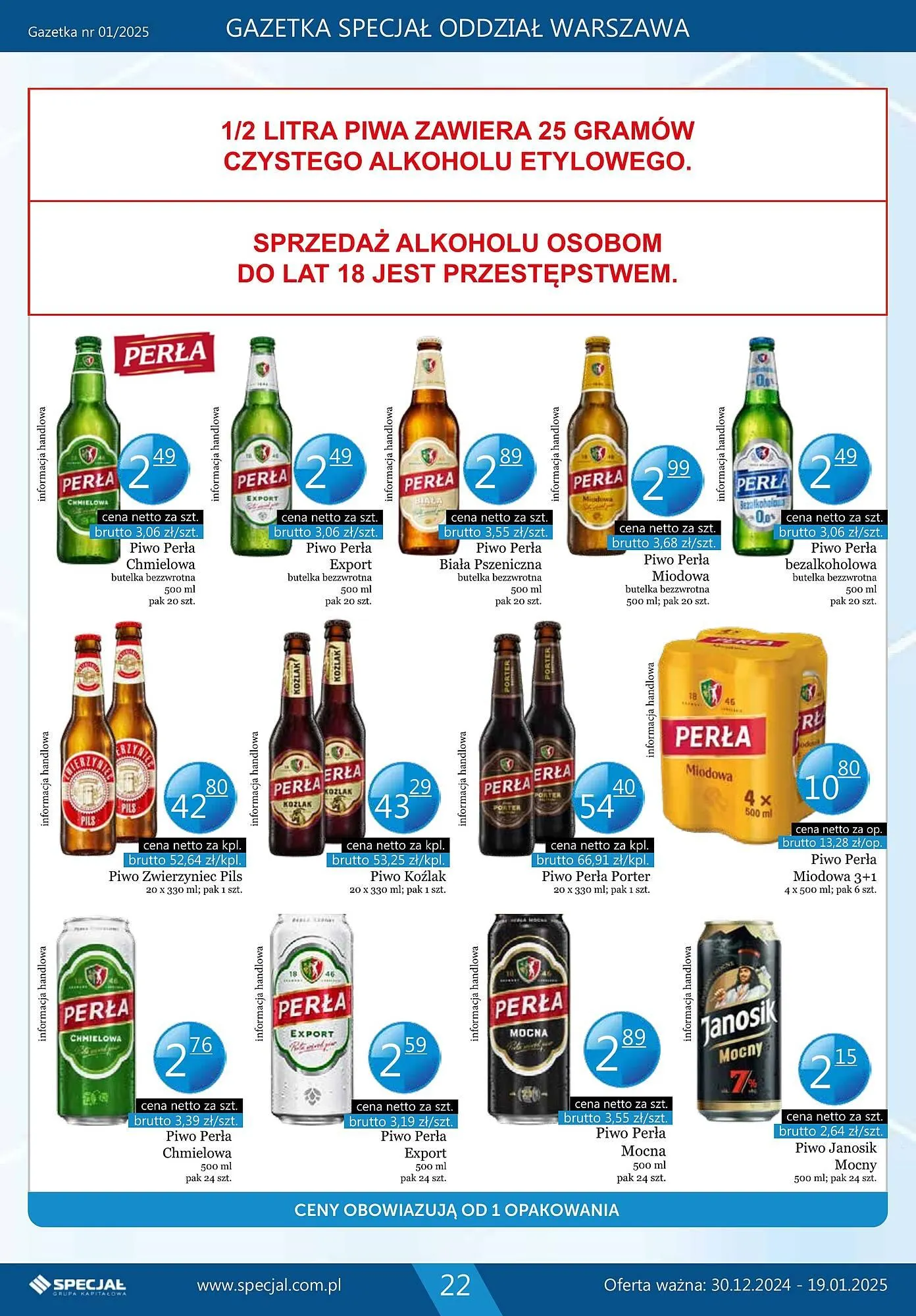 Gazetka Specjał gazetka od 30 grudnia do 19 stycznia 2025 - Strona 22