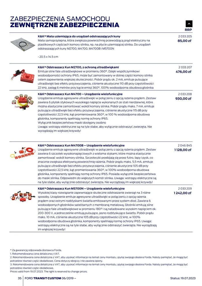 Gazetka NOWY FORD TRANSIT CUSTOM od 16 kwietnia do 16 kwietnia 2025 - Strona 35