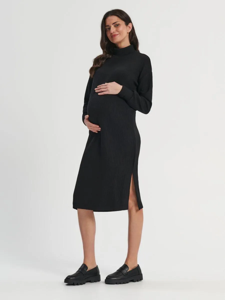 Sukienka midi ze stójką MAMA