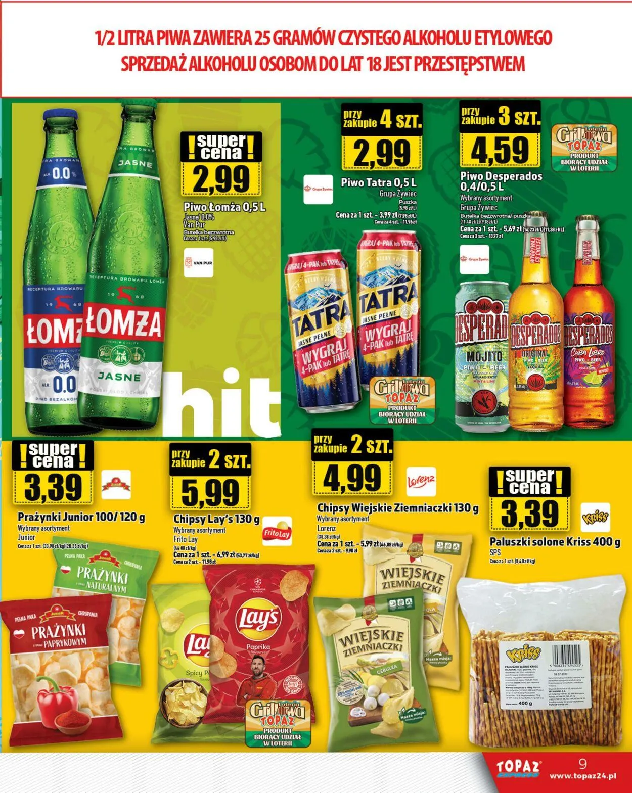 Gazetka Topaz Aktualna gazetka od 19 lutego do 5 marca 2025 - Strona 9