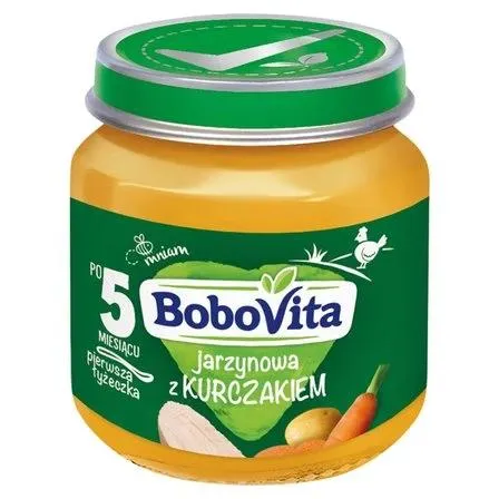 BOBOVITA JARZYNOWA Z KURCZAKIEM PO 5 MIESIĄCU 125 G 0.125 kg