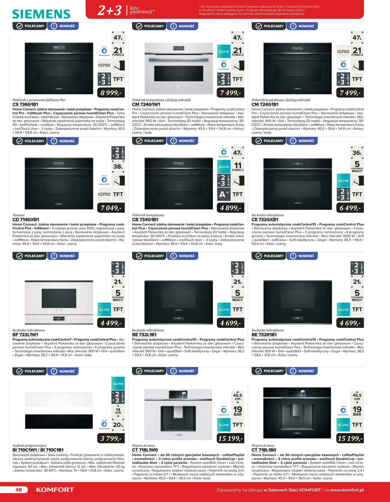 Gazetka Komfort Aktualna gazetka od 25 października do 31 stycznia 2024 - Strona 48