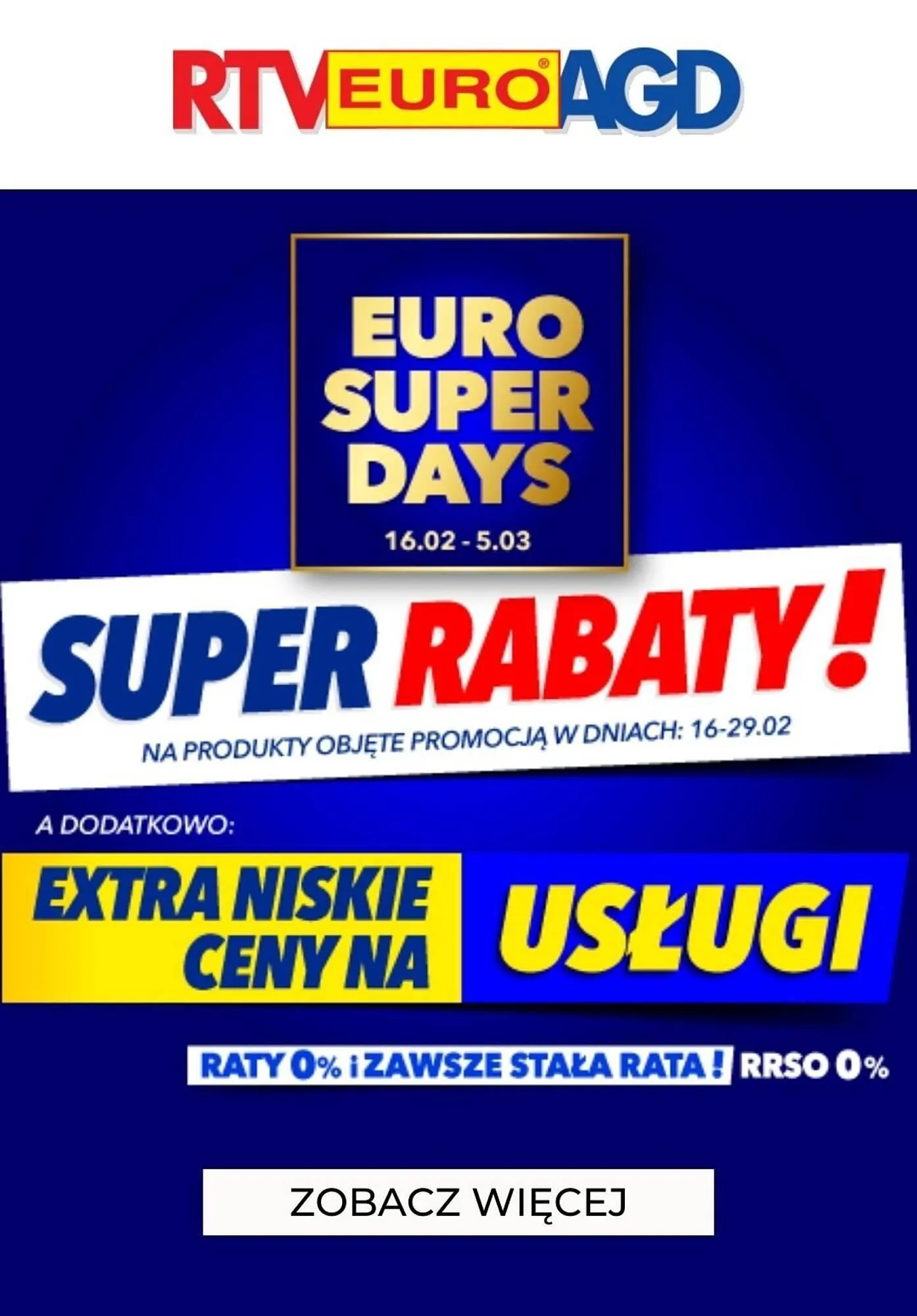 Gazetka RTV EURO AGD gazetka od 16 lutego do 5 marca 2024 - Strona 1