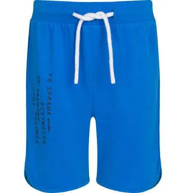 Krótkie spodenki dla chłopca, niebieskie, 3-8 lat