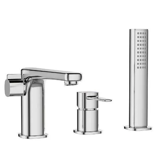 Bateria nawannowa 3-otworowa trend chrom