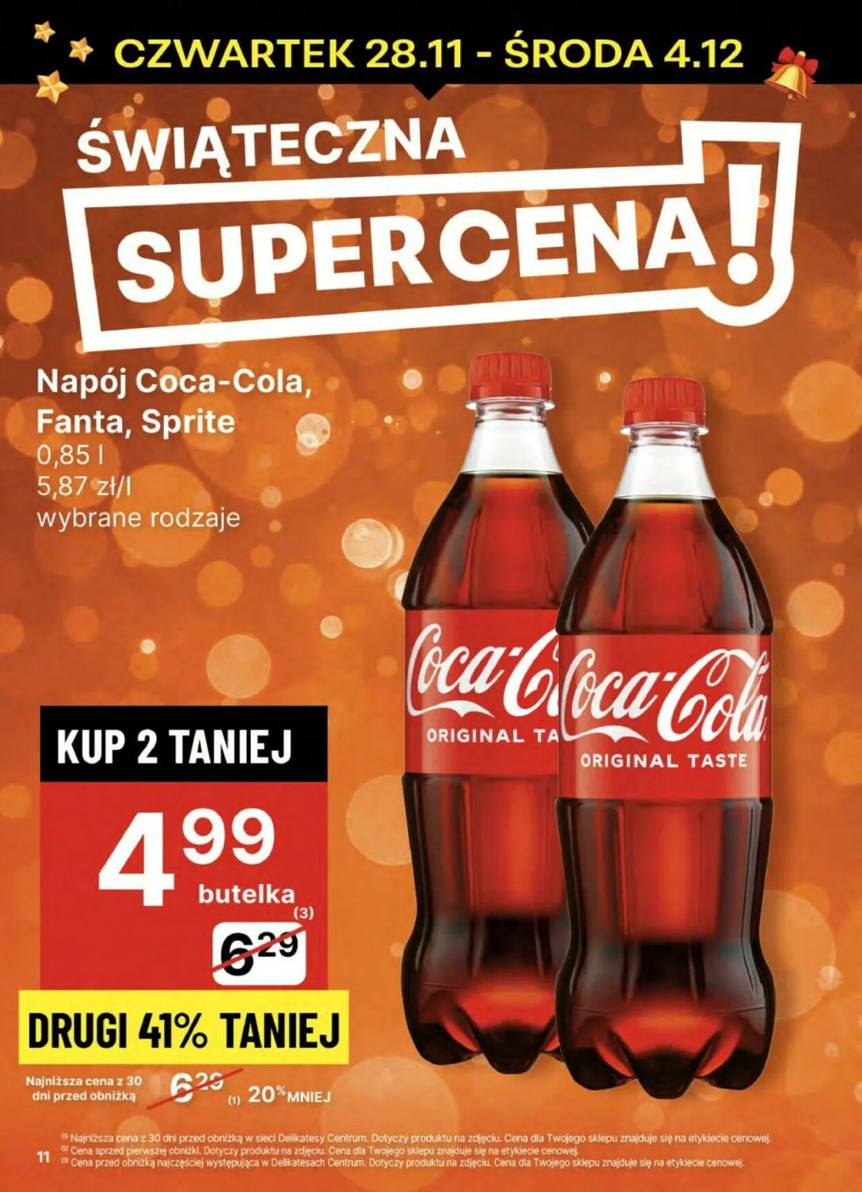 Gazetka Delikatesy Centrum Aktualna gazetka od 28 listopada do 4 grudnia 2024 - Strona 11