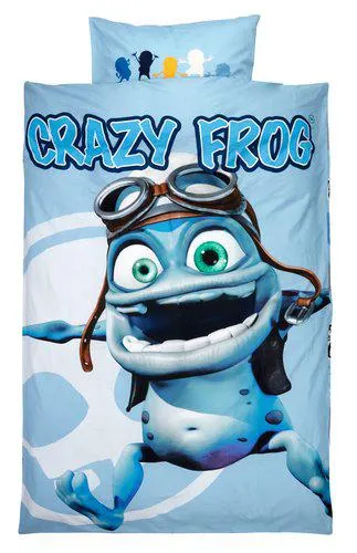 Bettwäsche CRAZY FROG 160x210 blau
