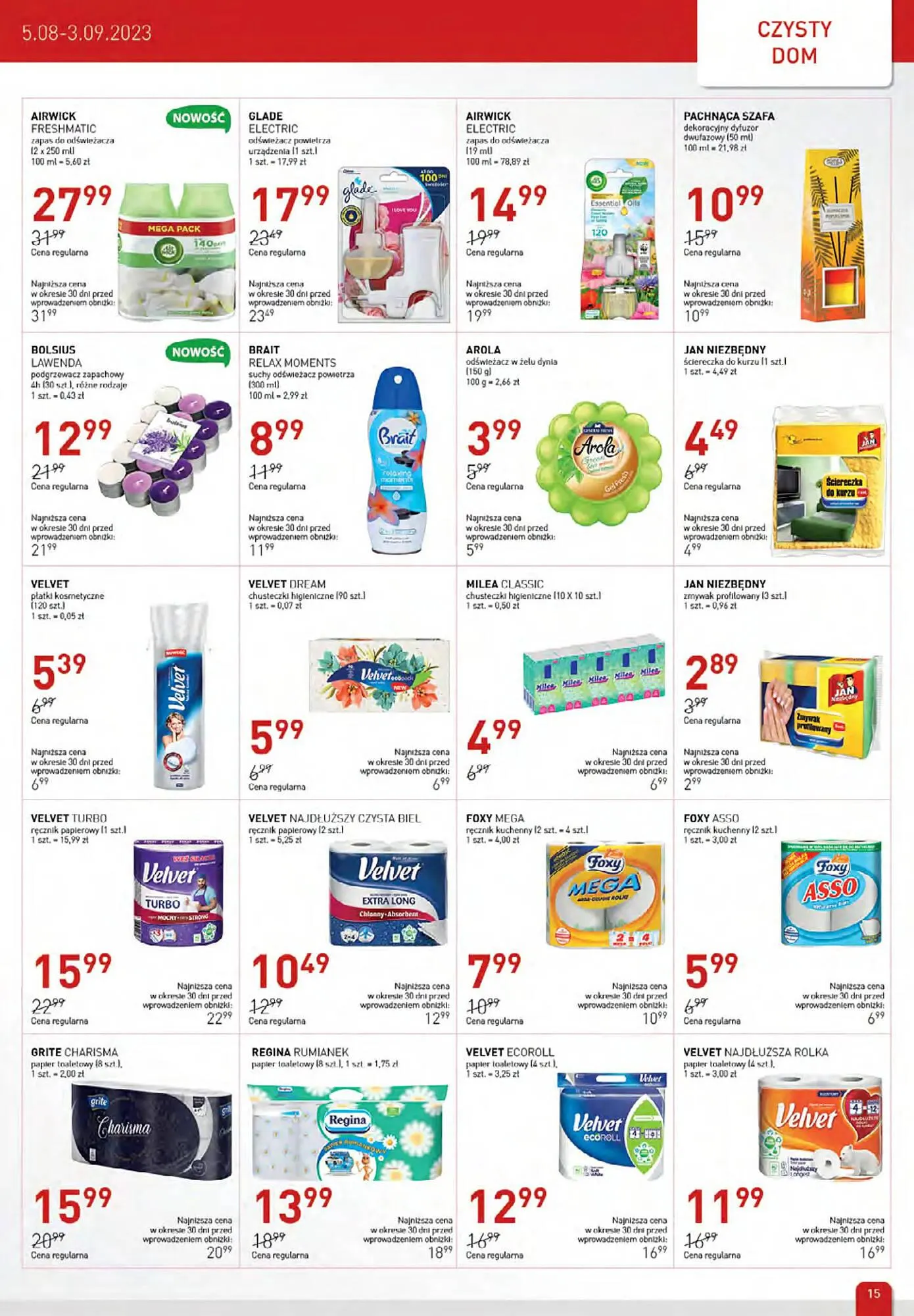 Gazetka Jawa Drogerie gazetka od 5 sierpnia do 3 września 2023 - Strona 15
