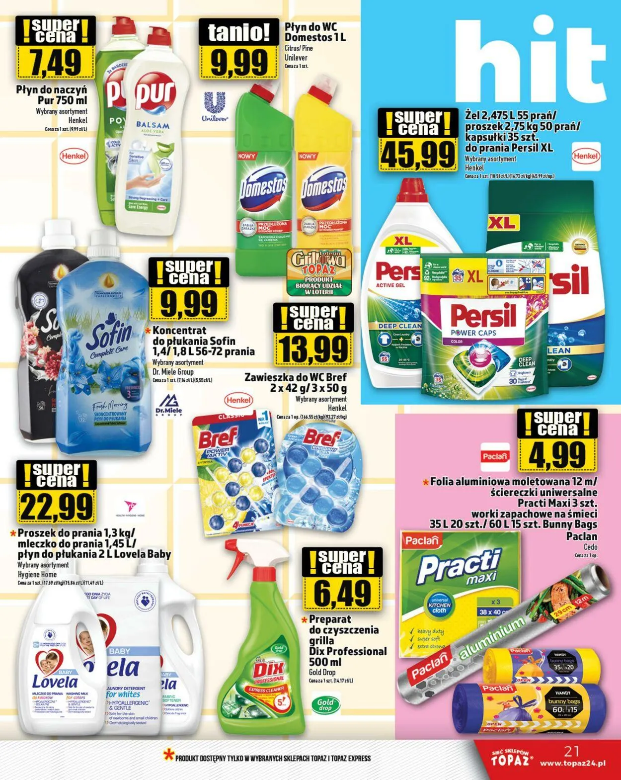 Gazetka Topaz Aktualna gazetka od 2 kwietnia do 16 kwietnia 2025 - Strona 21