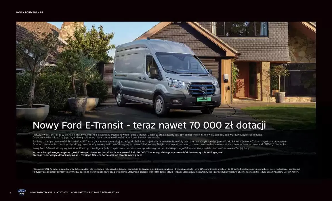 Gazetka FORD E-TRANSIT od 16 października do 16 października 2025 - Strona 4