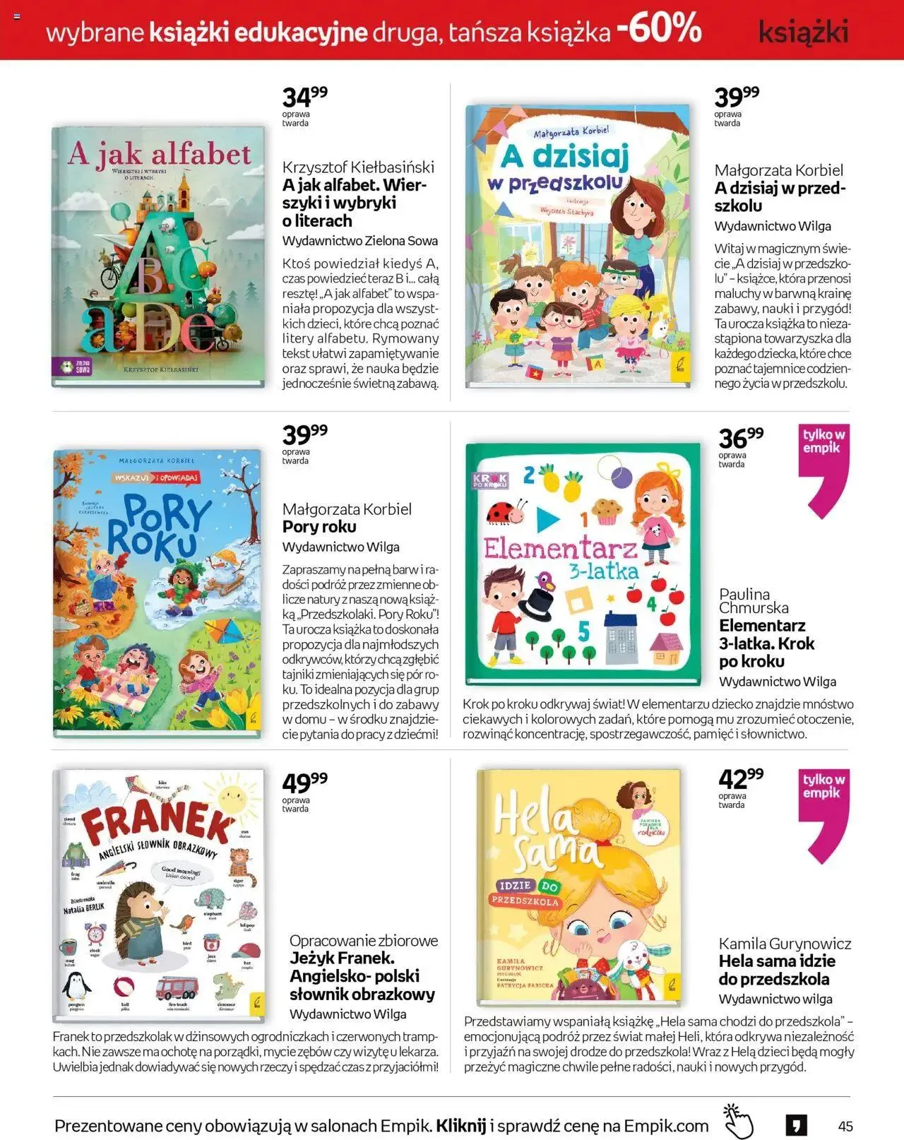 Gazetka Empik Gazetka od 11 września do 24 września 2024 - Strona 45