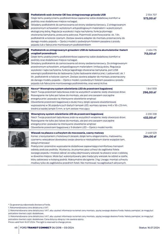 Gazetka FORD TRANSIT CONNECT od 3 sierpnia do 3 sierpnia 2025 - Strona 49