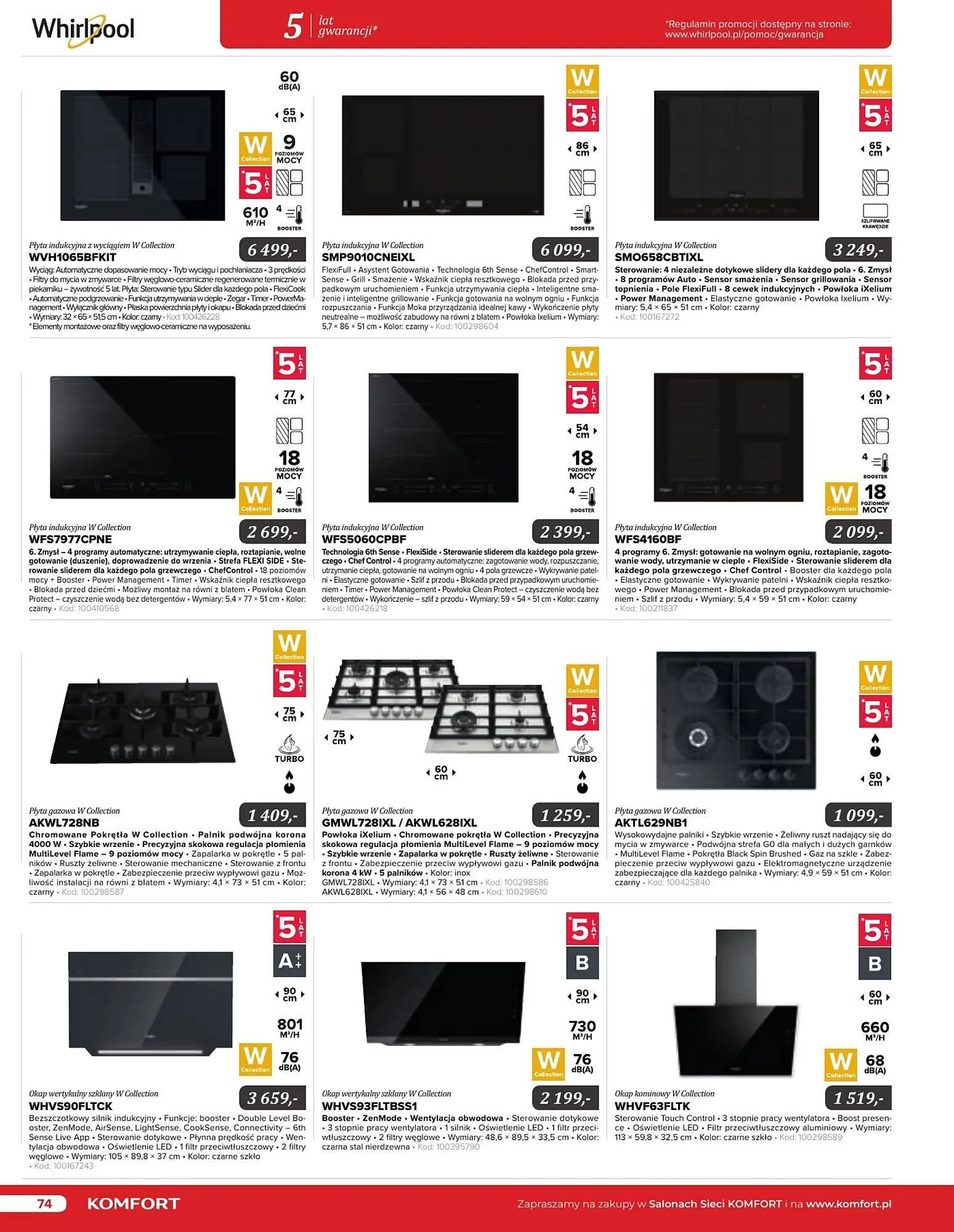 Gazetka Komfort gazetka od 11 września do 31 grudnia 2024 - Strona 74