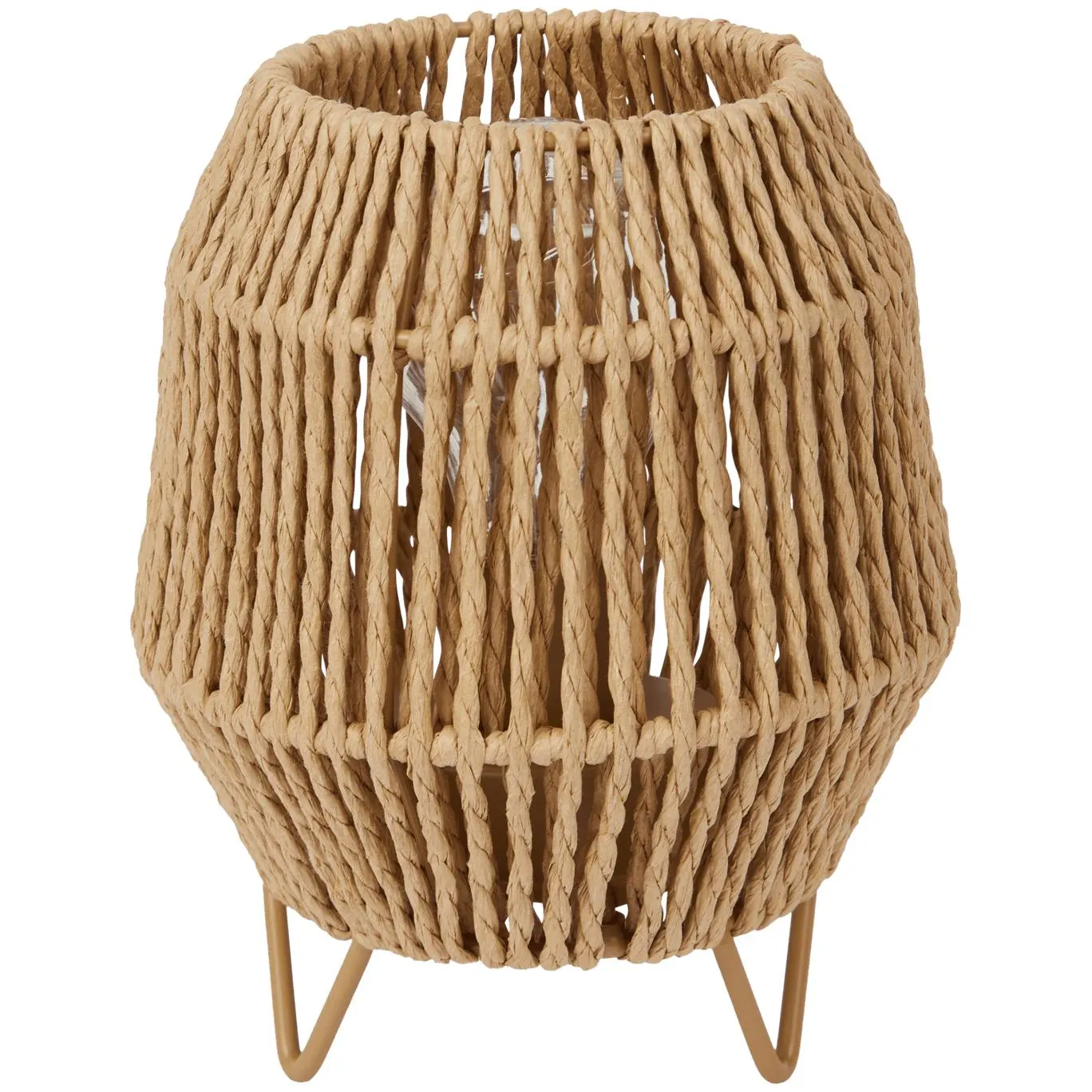 Lampada da tavolo in carta intrecciata Absolu Chic