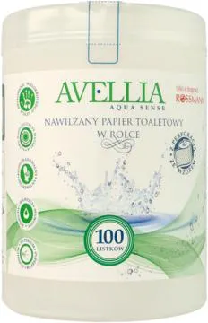 AVELLIA papier toaletowy w rolce, nawilżany, 100 listków 100 szt, nr kat. 340575