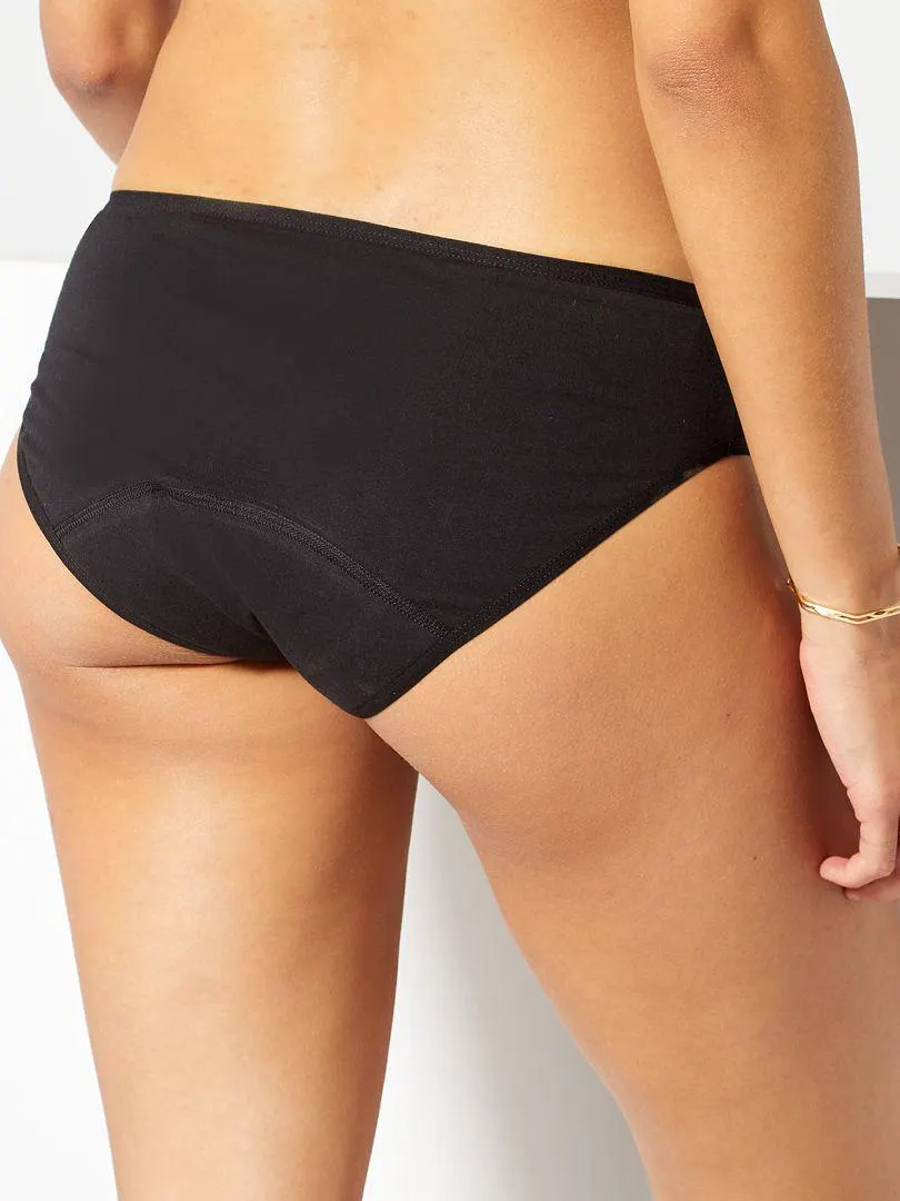 Culotte menstruelle - Kiabi X Lemahieu - noir