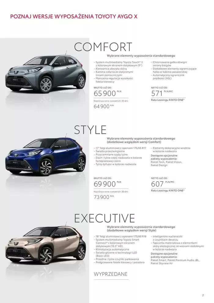 Gazetka Toyota AYGO X od 31 stycznia do 31 grudnia 2025 - Strona 2