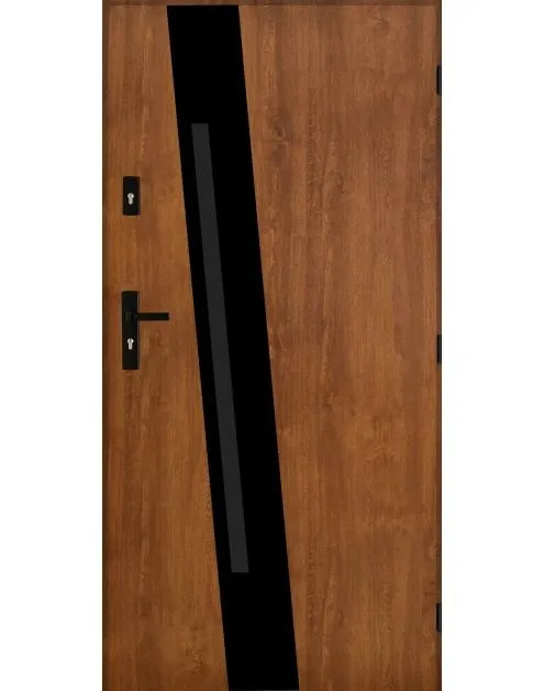 Drzwi zewnętrzne Parys złoty dąb 90 prawe kpl PANTOR