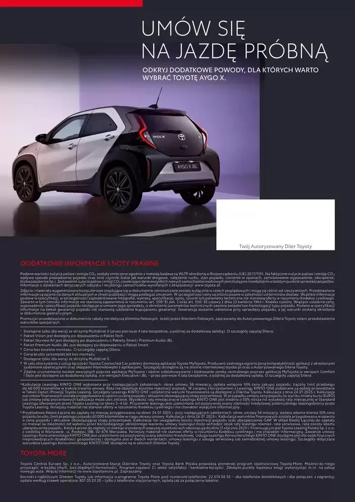 Gazetka Toyota AYGO X 2025 od 31 stycznia do 31 grudnia 2025 - Strona 13