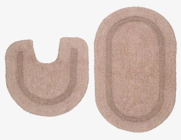 Badematten-Set LERDALA 2er-Set rosa