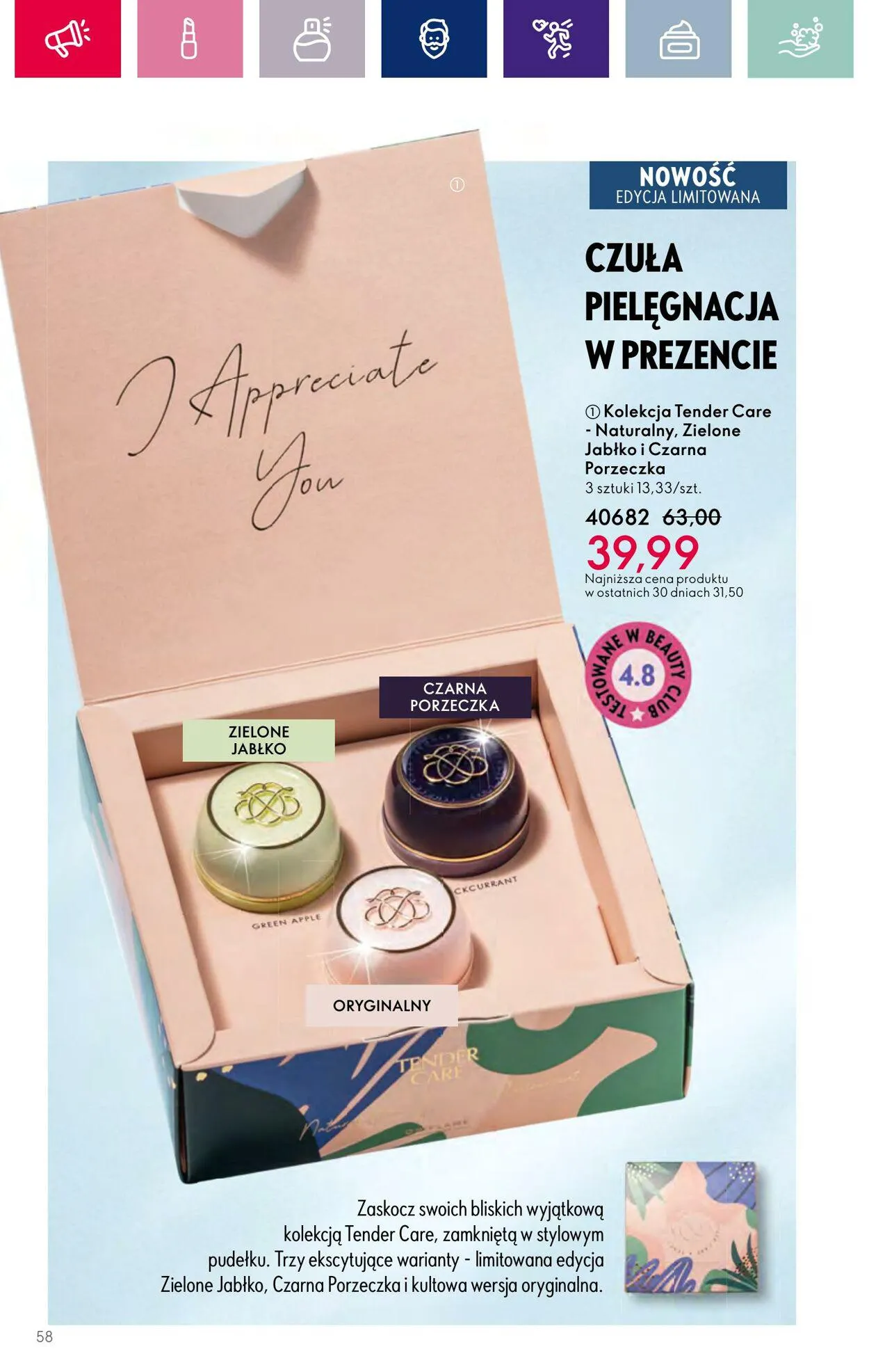 Gazetka Oriflame Aktualna gazetka od 6 grudnia do 27 grudnia 2023 - Strona 58